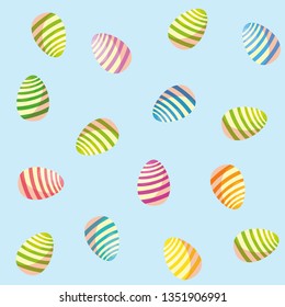 pattern of decorated easter eggs