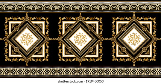  motivos decorados con piedras preciosas, cadenas de oro y perlas.