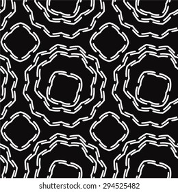Pattern from decorative circles seamless vector background.