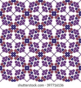 Pattern for decorative embroidery. Vector Image. Seamless texture. Mysterious ornament. For the textile industry, design, presentations