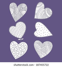 pattern for decorative fabrics and leaflets