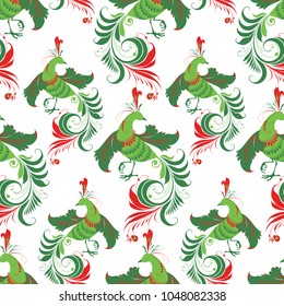 pattern of the decorative fabulous birds