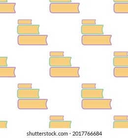 A pattern of decorative paper clips in pastel colors, pink on a white and green background is a minimal creative concept.
