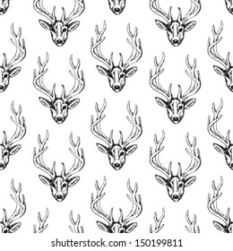 Pattern with deer