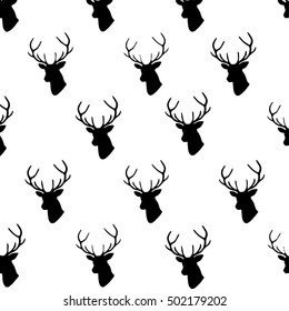 Pattern Deer Stock Vector (Royalty Free) 502179202 | Shutterstock