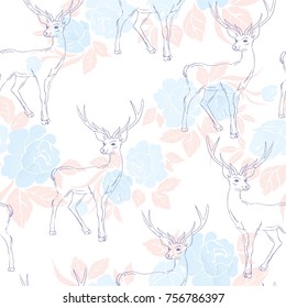 pattern with deer