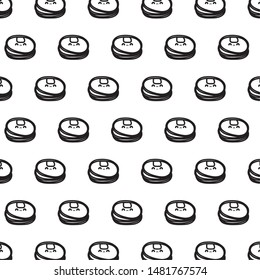 pattern of delicious pancakes kawaii style