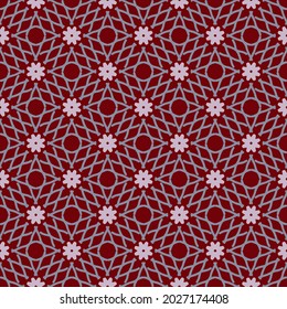 Pattern design with abstract ornamnet motif