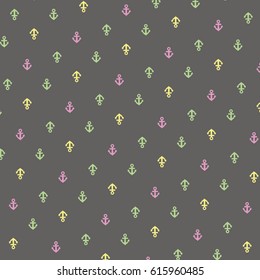 Pattern design with anchor graphics, tee shirt graphics, vectors, over print
