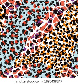 pattern design of animal print vector	