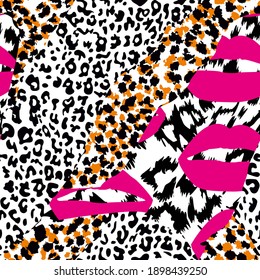 pattern design of animal print vector	