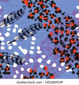 pattern design of animal print vector	