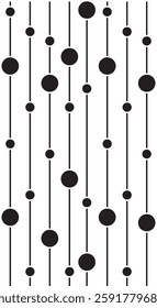 Pattern design art with line and circle. dotted line simple shape vector symbol icon design.