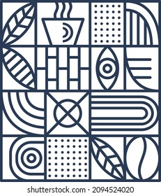 Pattern Design for Cafe Decoration