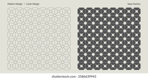 Pattern Design of Coffee Bean. Pattern Design. Cover Design. Background Design.