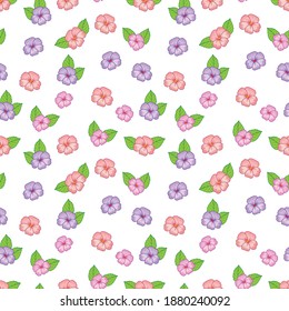 pattern design with colorful flowers