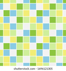 Muster-Design mit bunten quadratischen Ornamenten