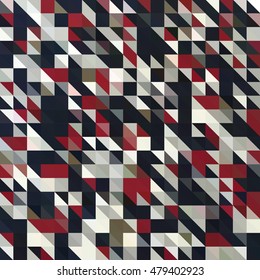 pattern design colorful squares and triangles.
