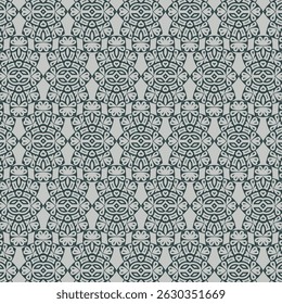 pattern design in dark teal on a grey background