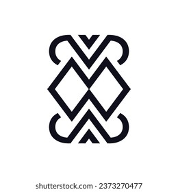 Pattern design element icon vector with creative concept