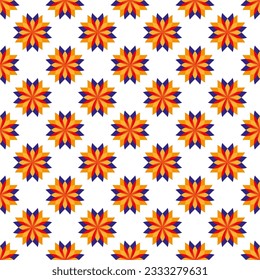 Pattern design with floral motif