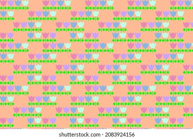 Un diseño de patrón de flores puede ser utilizado para un patrón de ropa feminista o también puede ser utilizado como un patrón de cortinas y colchas y decoración de paredes.