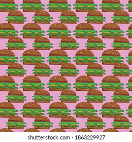 pattern design of food with matching colors