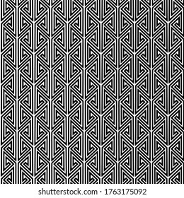 pattern design geometric seamless diamond background black and white vector