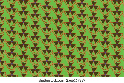 Pattern  Design with Green and Black Colour