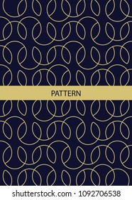 Pattern design and illustration on blue background. poster and cover design.