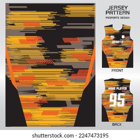 Diseño de patrones, ilustración, fondo textil para camiseta deportiva, camiseta camiseta de fútbol para el club de fútbol. vista frontal coherente