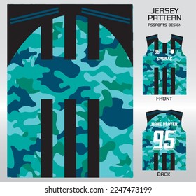 Pattern design, illustration, textile background for sports t-shirt, football jersey shirt mockup for football club. consistent front view