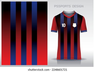 Pattern design, illustration, textile background for sports t-shirt, football jersey shirt mockup for football club. consistent front view