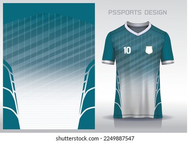 Pattern design, illustration, textile background for sports t-shirt, football jersey shirt mockup for football club. consistent front view