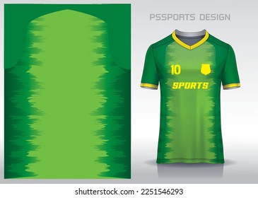 Pattern design, illustration, textile background for sports t-shirt, football jersey shirt mockup for football club. consistent front view