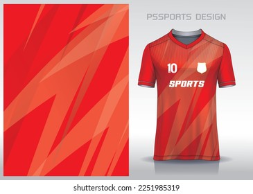 Pattern design, illustration, textile background for sports t-shirt, football jersey shirt mockup for football club. consistent front view