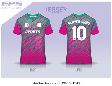 Pattern design, illustration, textile background for sports t-shirt, football jersey shirt mockup for football club. consistent front view