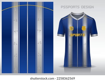 Pattern design, illustration, textile background for sports t-shirt, football jersey shirt mockup for football club. consistent front view