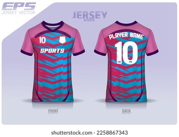 Pattern design, illustration, textile background for sports t-shirt, football jersey shirt mockup for football club. consistent front view