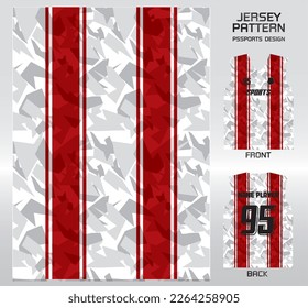 Pattern design, illustration, textile background for sports t-shirt, football jersey shirt mockup for football club. consistent front view