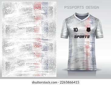 Pattern design, illustration, textile background for sports t-shirt, football jersey shirt mockup for football club. consistent front view