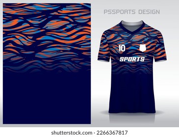 Diseño de patrones, ilustración, fondo textil para camiseta deportiva, camiseta camiseta de fútbol para el club de fútbol. vista frontal coherente