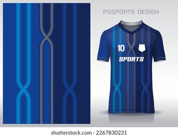 Pattern design, illustration, textile background for sports t-shirt, football jersey shirt mockup for football club. consistent front view