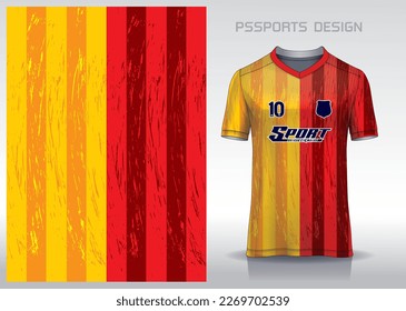 Pattern design, illustration, textile background for sports t-shirt, football jersey shirt mockup for football club. consistent front view