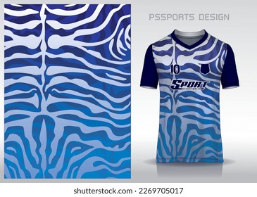 Pattern design, illustration, textile background for sports t-shirt, football jersey shirt mockup for football club. consistent front view