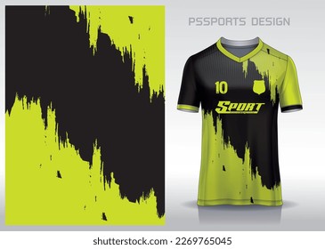 Pattern design, illustration, textile background for sports t-shirt, football jersey shirt mockup for football club. consistent front view