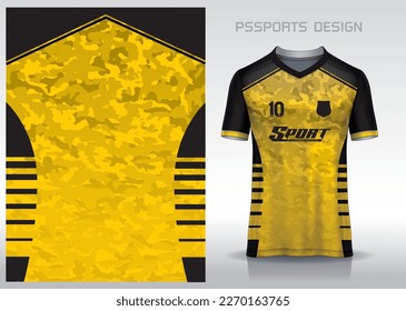 Pattern design, illustration, textile background for sports t-shirt, football jersey shirt mockup for football club. consistent front view