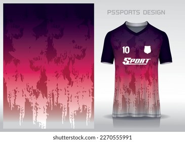 Pattern design, illustration, textile background for sports t-shirt, football jersey shirt mockup for football club. consistent front view