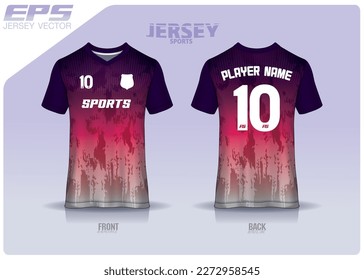 Pattern design, illustration, textile background for sports t-shirt, football jersey shirt mockup for football club. consistent front view