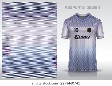 Pattern design, illustration, textile background for sports t-shirt, football jersey shirt mockup for football club. consistent front view